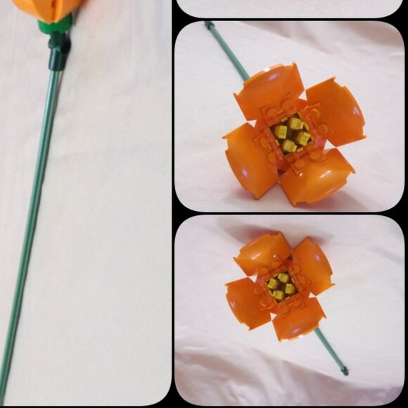 LEGO Botanical Flowers - 1pcs California Poppy - Individual Sale-10280 Fast Ship - Picture 6 of 6